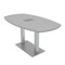 Skutchi Designs 33.5 in W, 59.5 in L, 29 in H, Engineered Wood Top, Grey HAR-ABOT-34X60-DOU-ELEC-XD01 - alternate 1